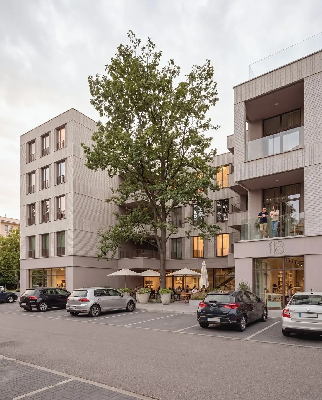 Berenta 18 · loggia · wizualizacja poglądowa