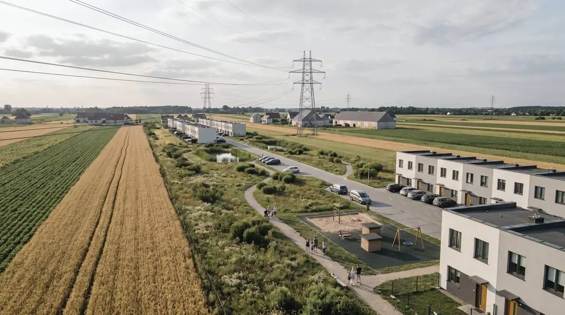 Warszawska 471 · planowana wspólna zieleń · wizualizacja poglądowa